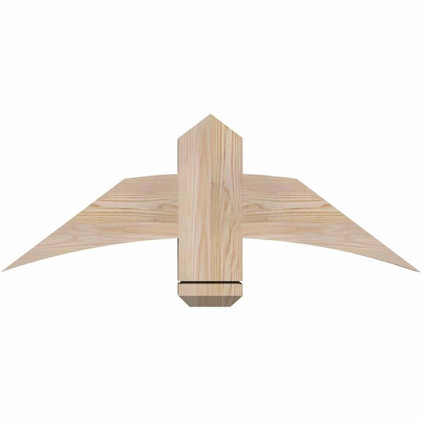Ekena Millwork Bellingham Smooth Timber Gable Bracket, Douglas Fir, 36"W x 13"H x 3 1/2"D x 5 1/2"F, 9/12 Pitch GBW036X13X0406BEL00SDF - main